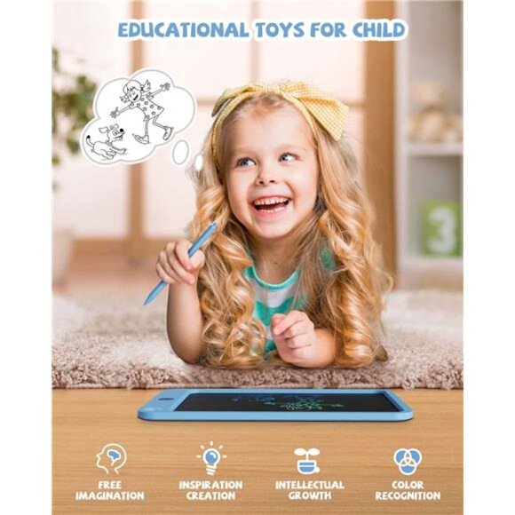 LCD Writing Tablet 10 Inch, Toys for 3 4 5 6 7 8 9 10 Year Old Boys Girls - Picture 3 of 7